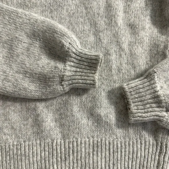 White House Black Market Embellished Gray Sweater - Picture 7 of 10